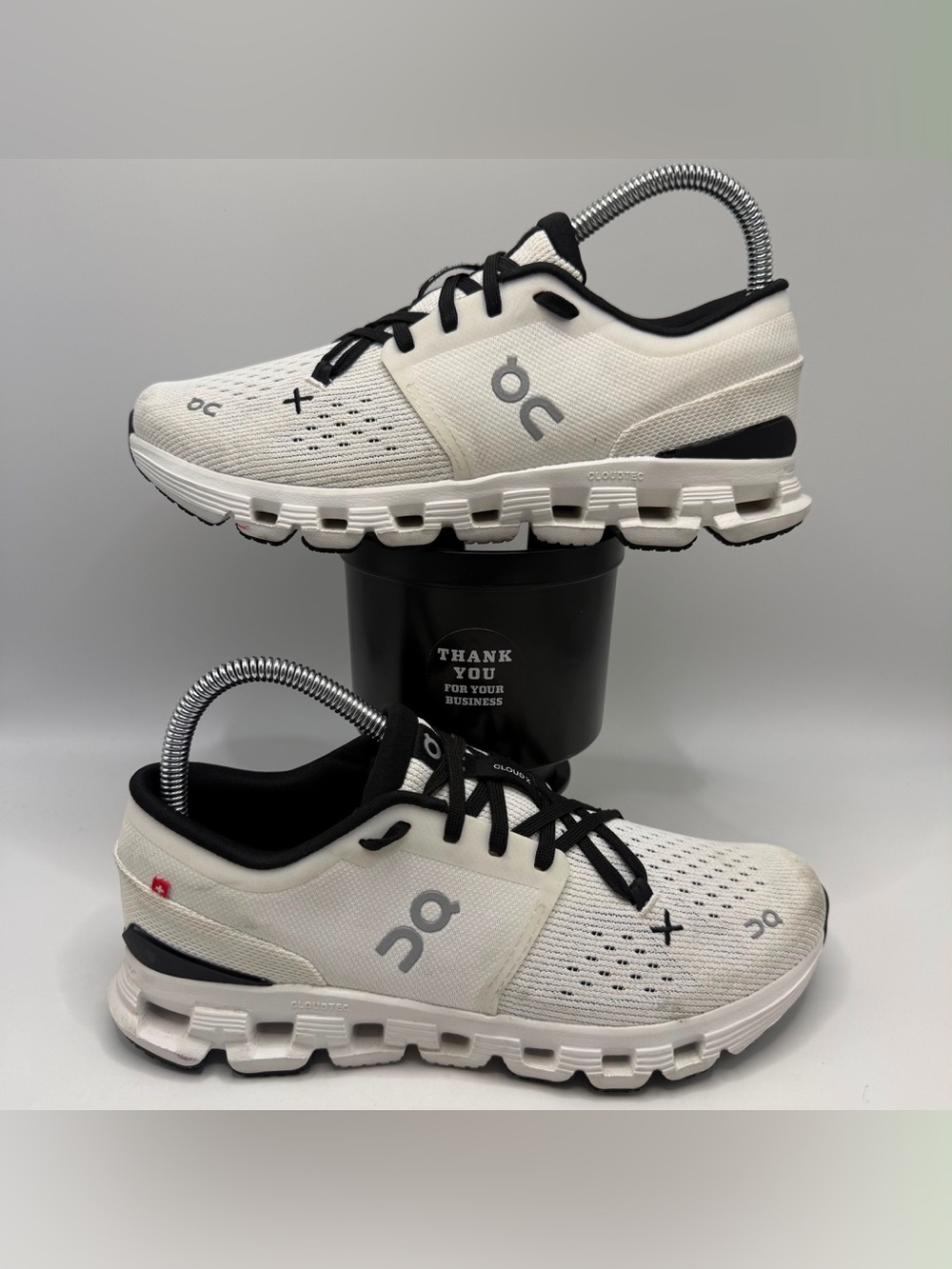 🚫SOLD - NO AVAILABLE On Cloud X 4 White Black Running Training Shoes Womens